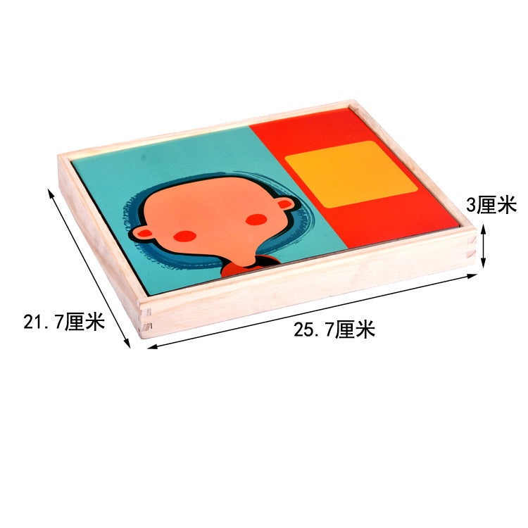 Wooden Jigsaw Puzzle Children'S Intelligence Development Toys 1-3 Years Old 5 Boys And Girls Baby Early Childhood Education Enlightenment Building Blocks - Image 5